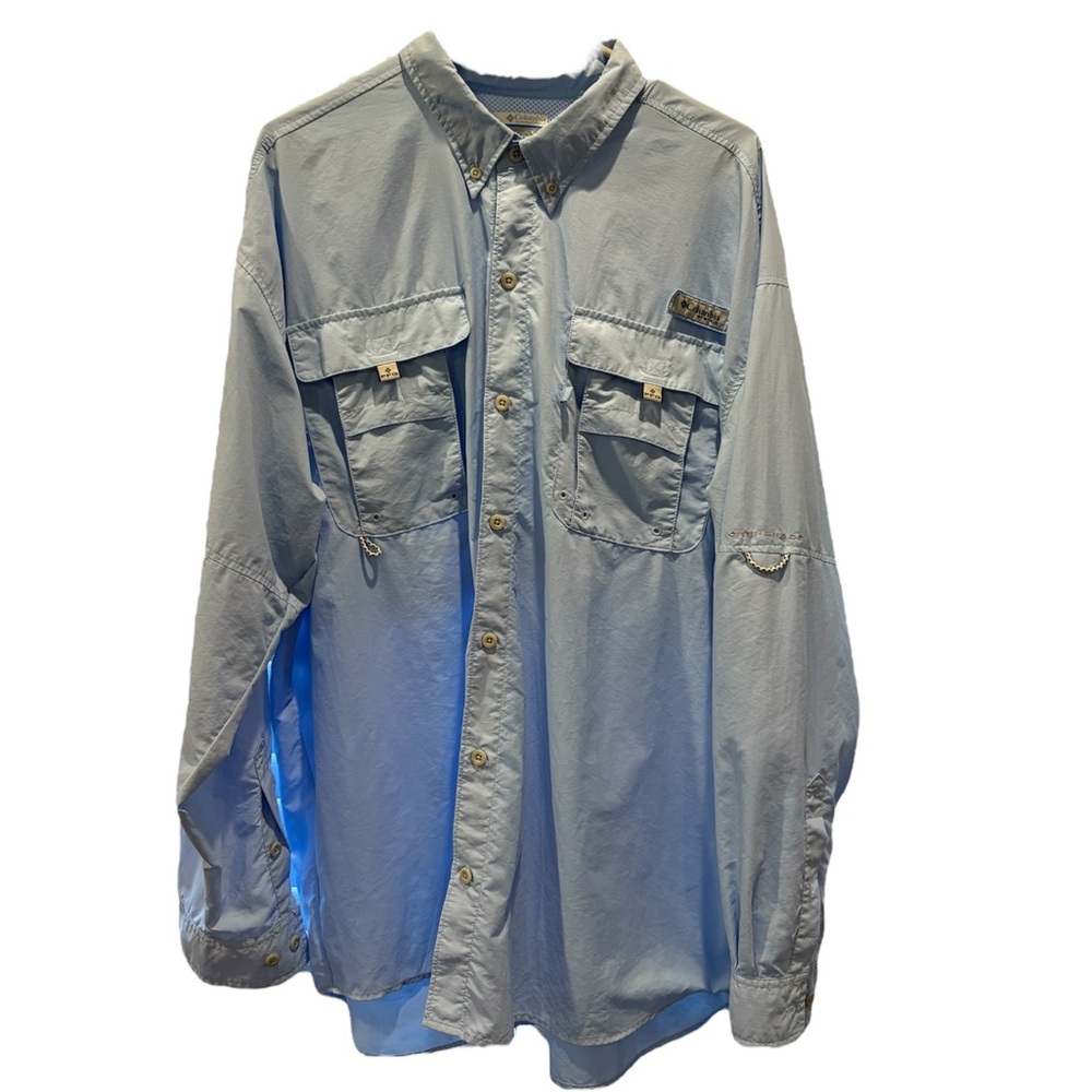 Columbia PFG Light Gray Shirt